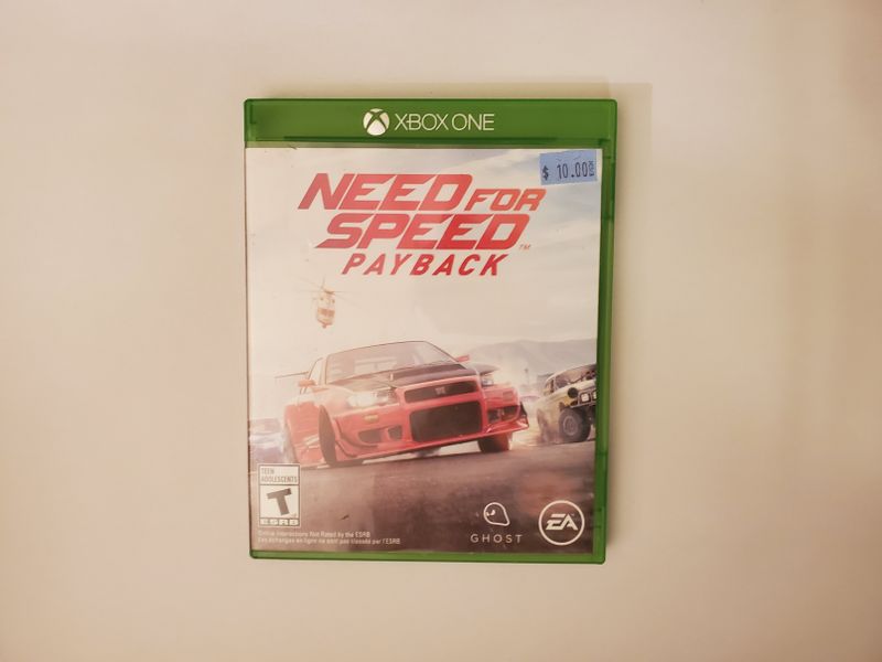 Microsoft Xbox One Need for Speed Payback video game