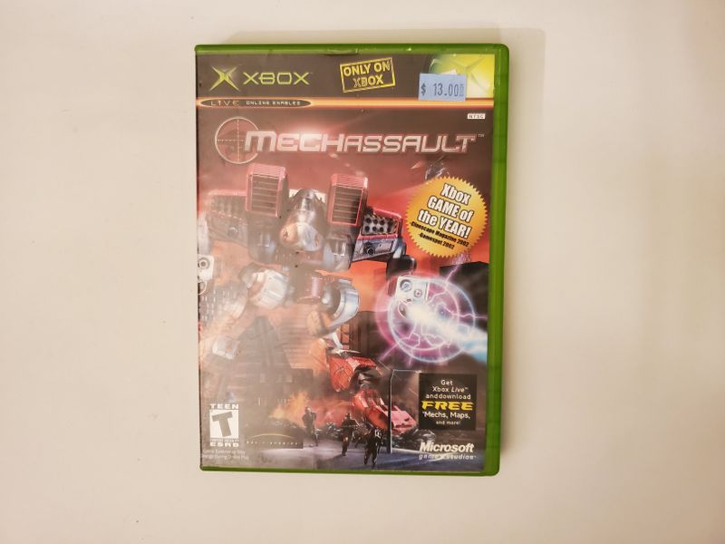 Microsoft Xbox Mechassault video game