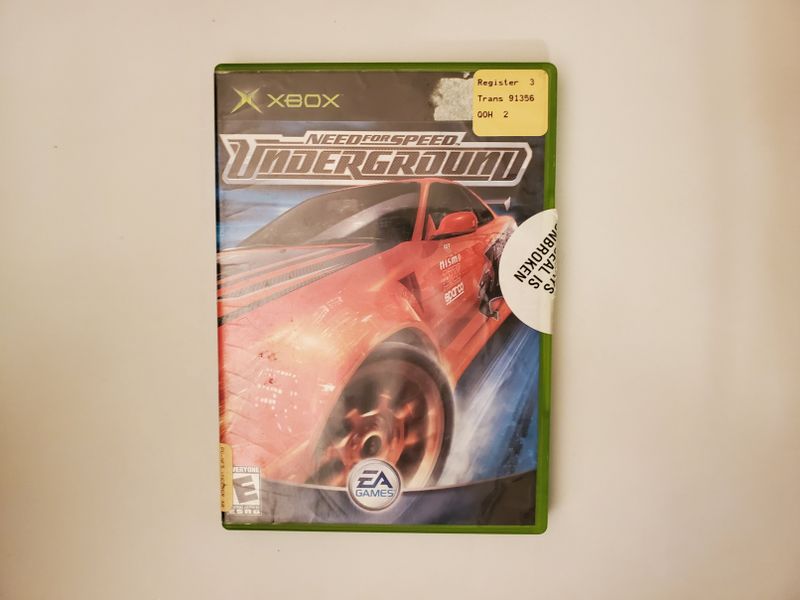 Microsoft Xbox Need for Speed Underground video game