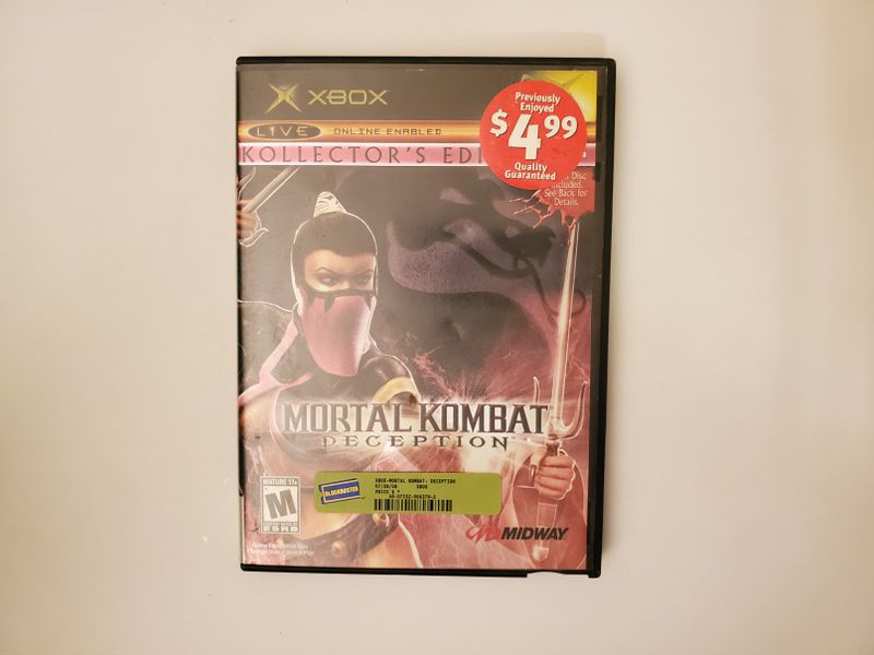 Microsoft Xbox Mortal Kombat: Deception video game