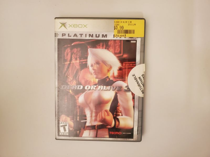 Microsoft Xbox Dead or Alive 3 Platinum Hits video game