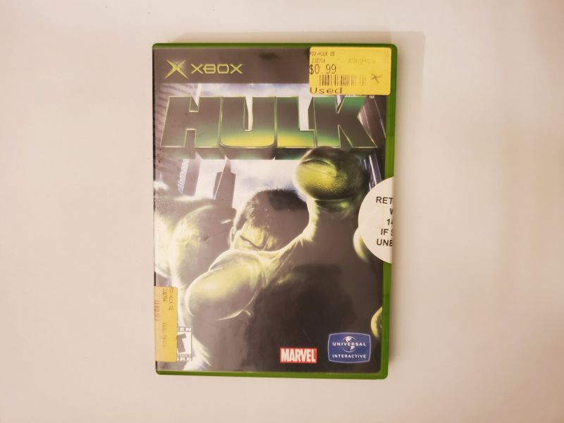 Microsoft Xbox Hulk video game
