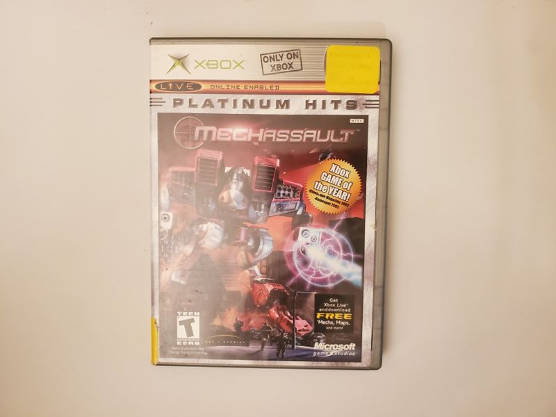 Microsoft Xbox Mechassault Platinum Hits video game