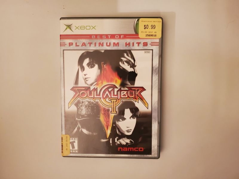 Microsoft Xbox Soul Calibur II Platinum Hits video game
