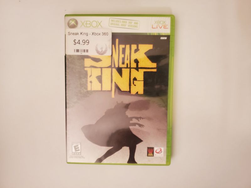 Microsoft Xbox 360 Sneak King video game