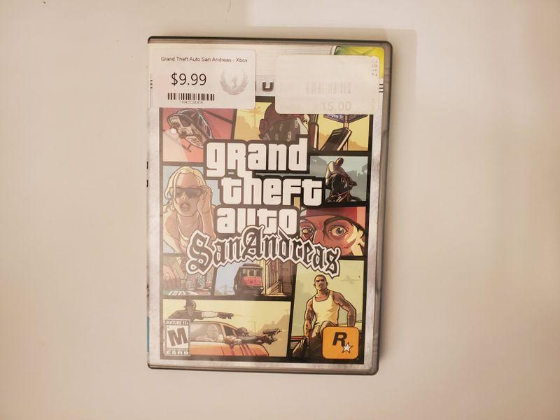 Microsoft Xbox Grand Theft Auto San Andreas video game