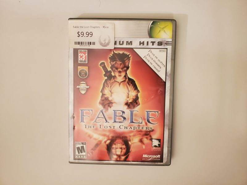 Microsoft Xbox Fable The Lost Chapters Platinum Hits video game