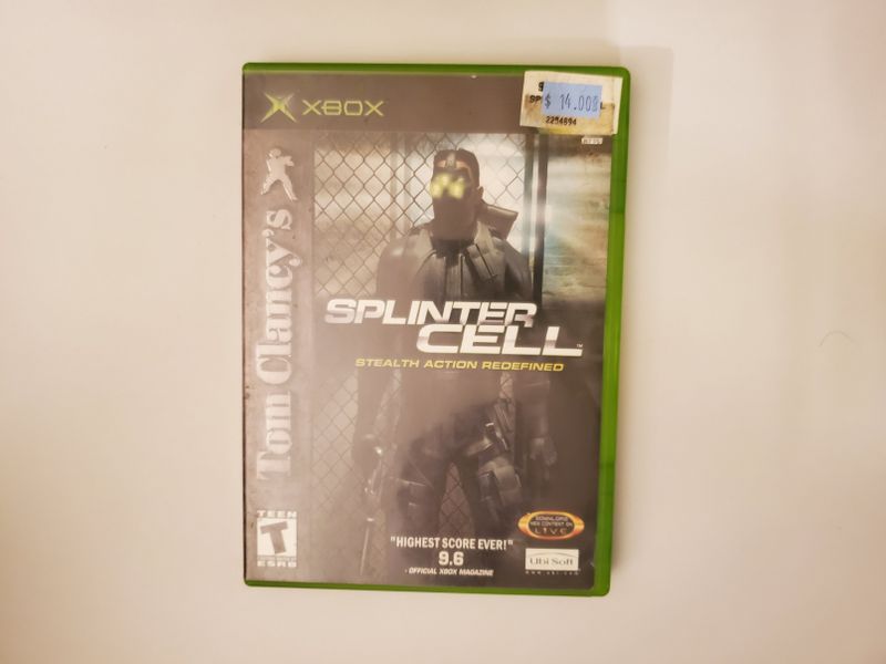 Microsoft Xbox Tom Clancy's Splinter Cell video game