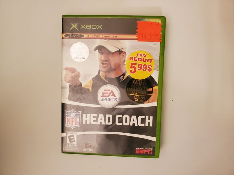 Microsoft Xbox NFL Head Coach video game