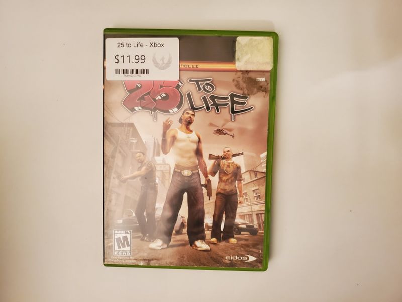 Microsoft Xbox 25 To Life video game