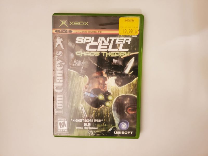 Microsoft Xbox Tom Clancy's Splinter Cell: Chaos Theory video game
