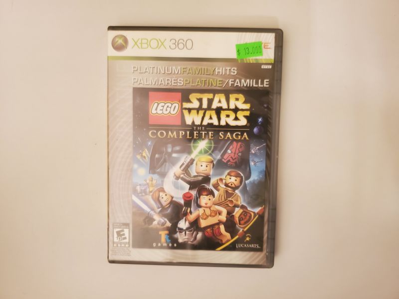 Microsoft Xbox 360 LEGO Star Wars The Complete Saga Platinum Family Hits video game