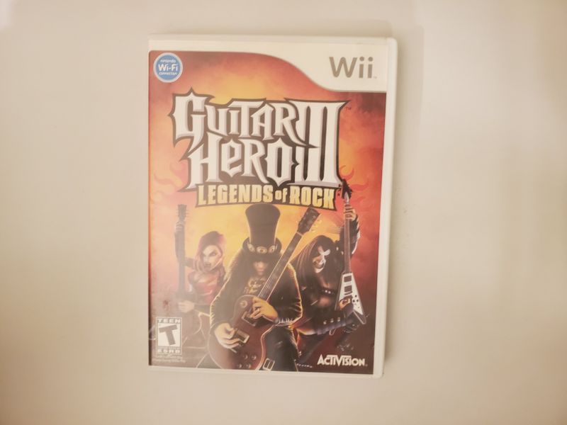 Nintendo Wii Guitar Hero III Legends of Rock video game