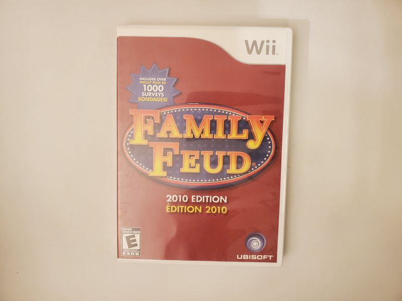 Nintendo Wii Family Feud 2010 Edition video game
