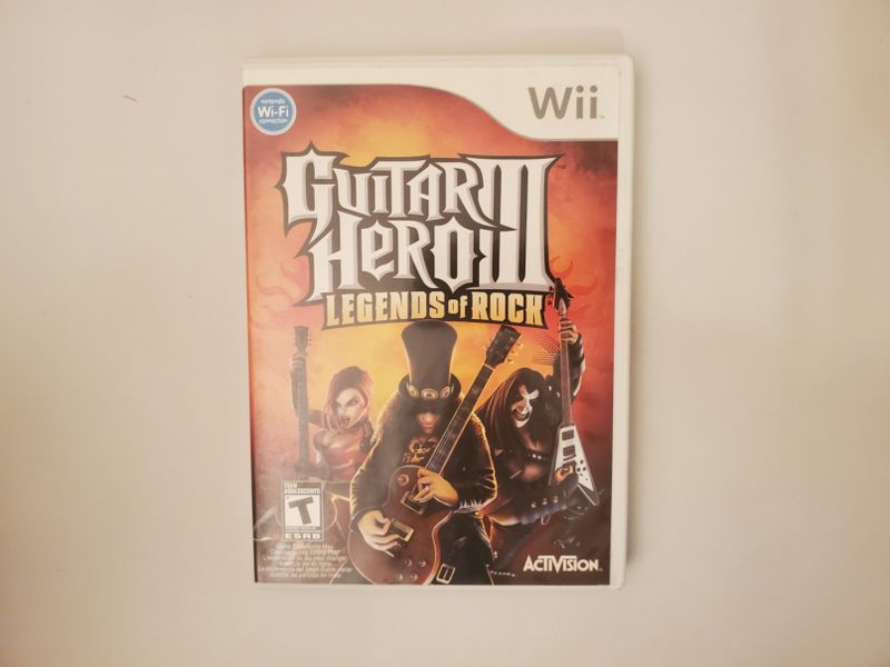 Nintendo Wii Guitar Hero III Legends of Rock video game