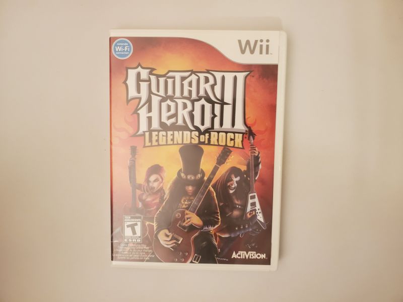 Nintendo Wii Guitar Hero III Legends of Rock video game