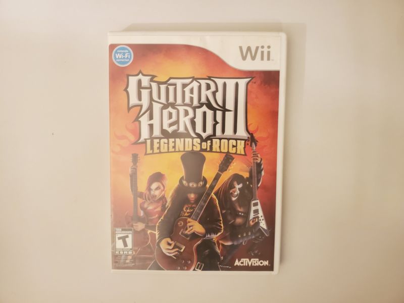Nintendo Wii Guitar Hero III Legends of Rock video game