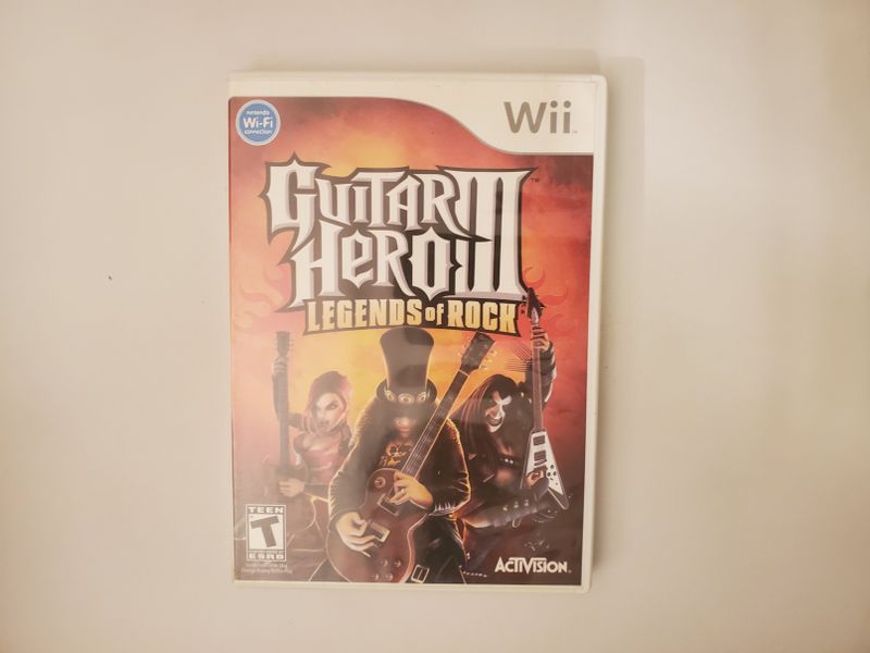 Nintendo Wii Guitar Hero III Legends of Rock video game