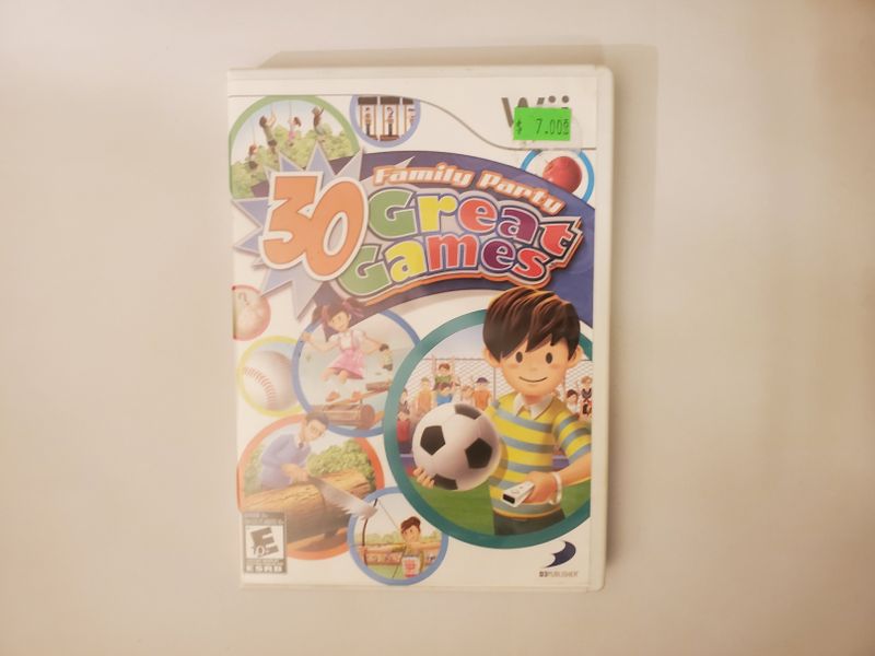 Nintendo Wii 30 Great Games Family Party video game