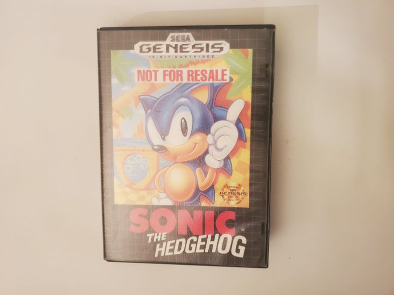 Sega Genesis Sonic the Hedgehog (Not For Resale) video game
