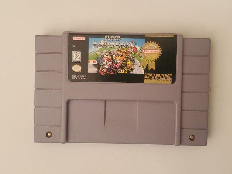 Nintendo SNES Super Mario Kart (Player's Choice) video game