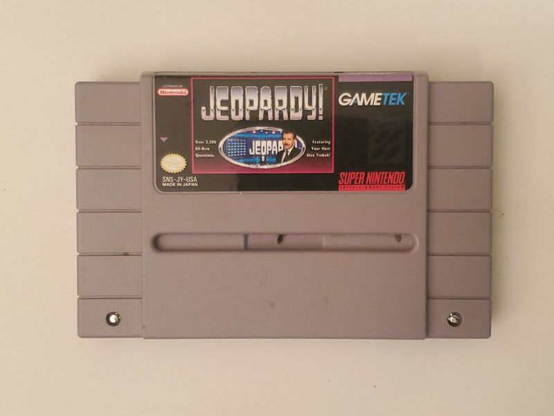 Nintendo SNES Jeopardy! video game
