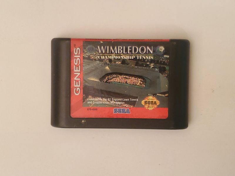 Sega Genesis Wimbledon Championship Tennis video game