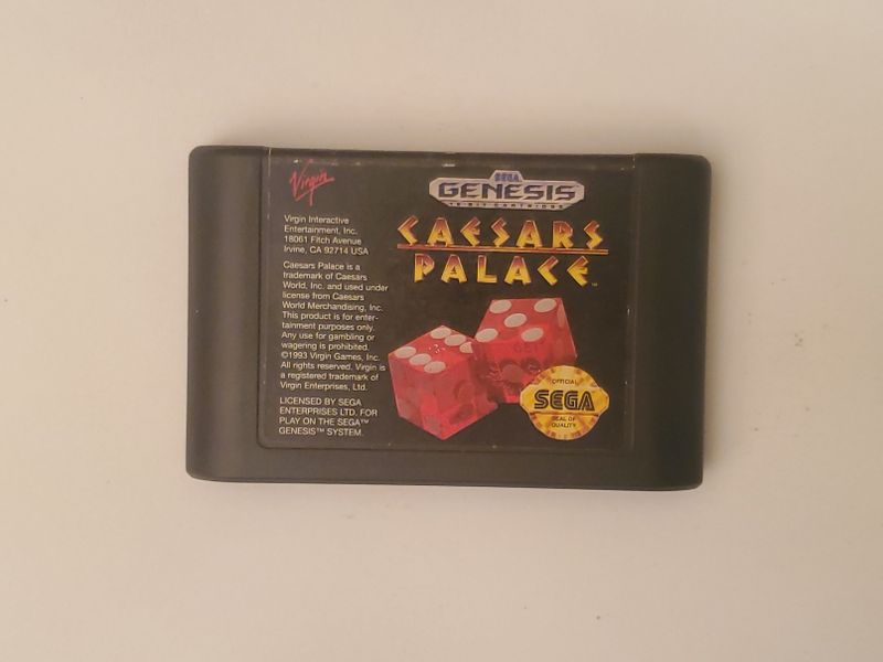Sega Genesis Caesars Palace video game