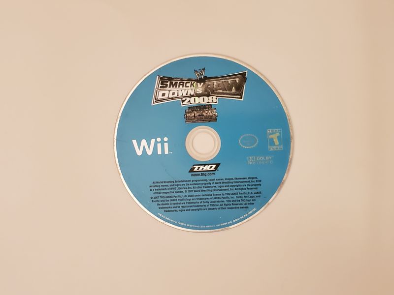 Nintendo Wii WWE Smackdown vs. Raw 2008 video game