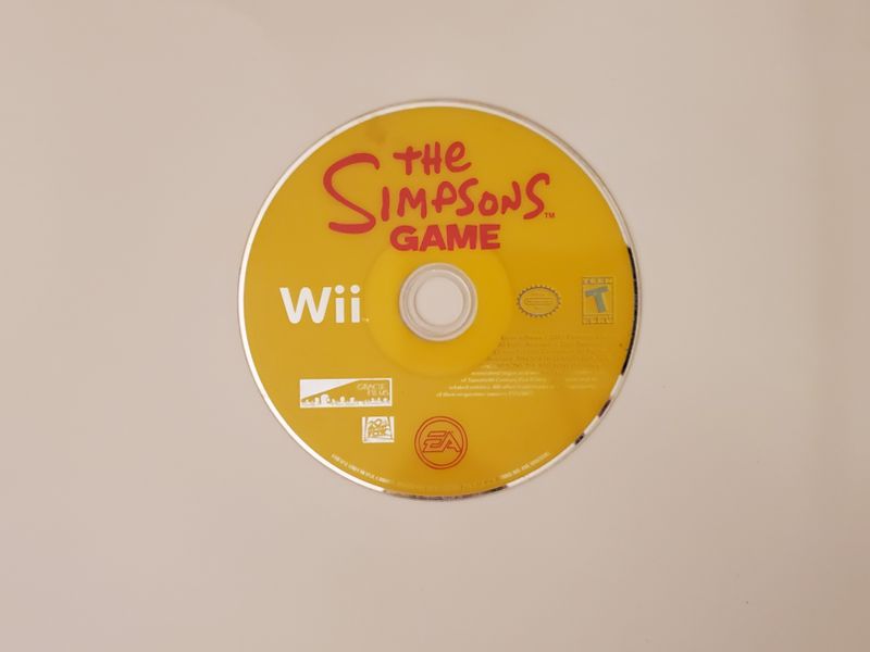 Nintendo Wii The Simpsons Game video game