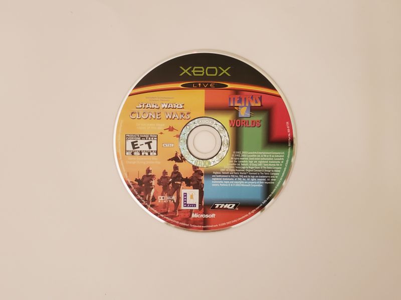 Microsoft Xbox Star Wars: The Clone Wars / Tetris Worlds (Combo Disc) video game