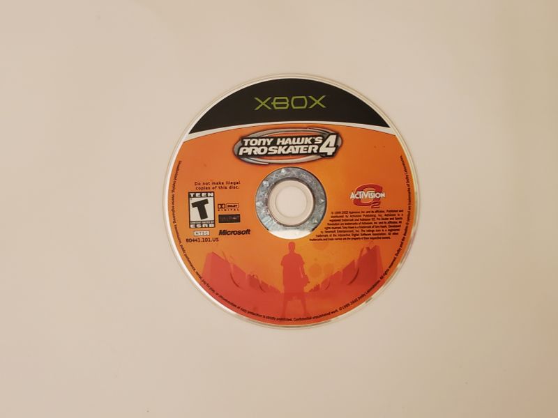Microsoft Xbox Tony Hawk's Pro Skater 4 video game