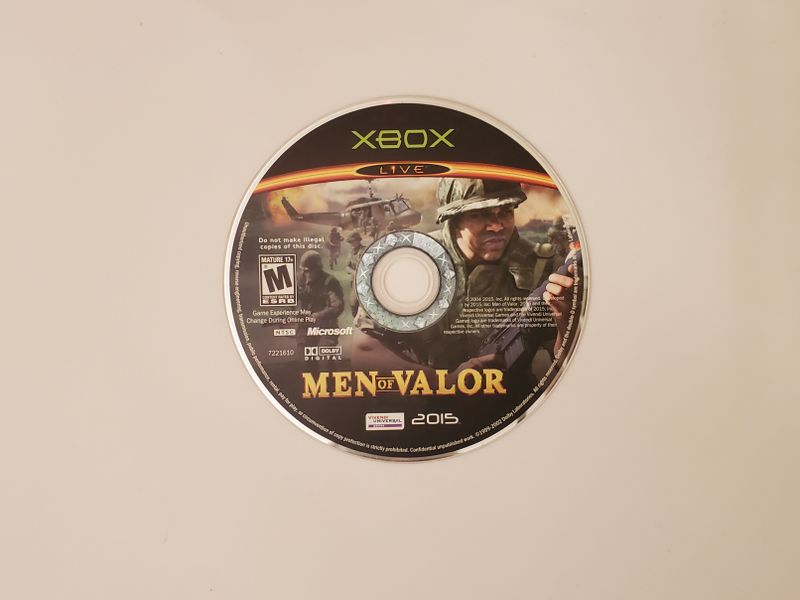 Microsoft Xbox Men of Valor video game