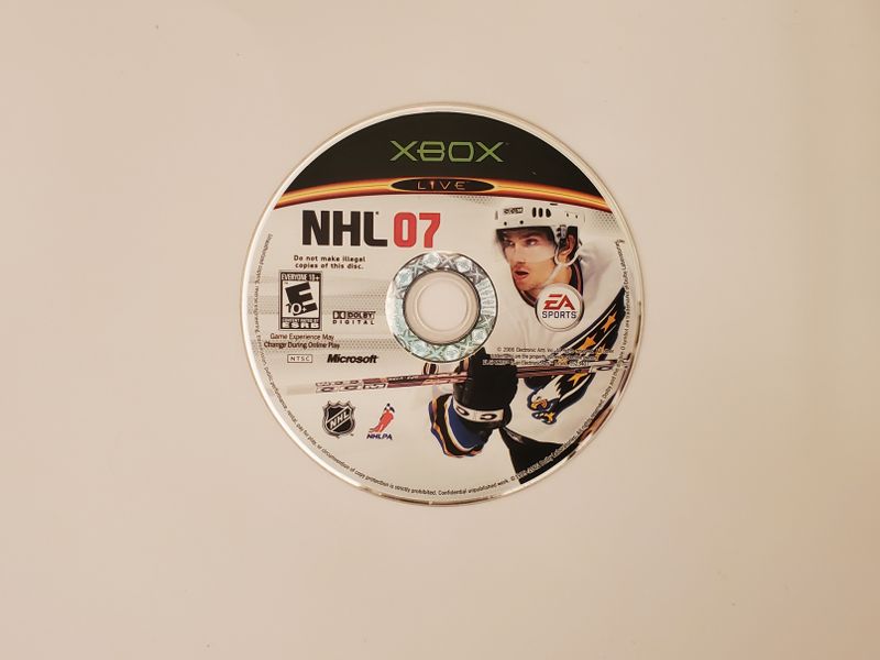Microsoft Xbox NHL 07 video game
