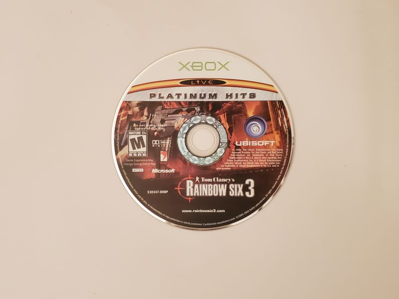 Microsoft Xbox Tom Clancy's Rainbow Six 3 (Platinum Hits) video game