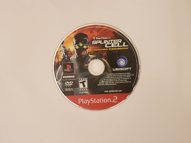 Sony PlayStation 2 Tom Clancy's Splinter Cell: Pandora Tomorrow video game