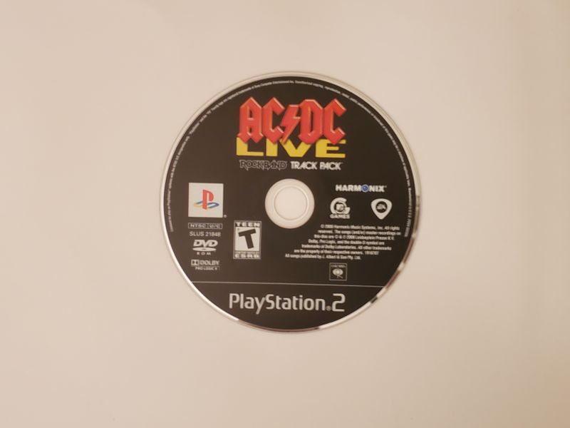 Sony Playstation 2 AC/DC Live Rock Band Track Pack video game