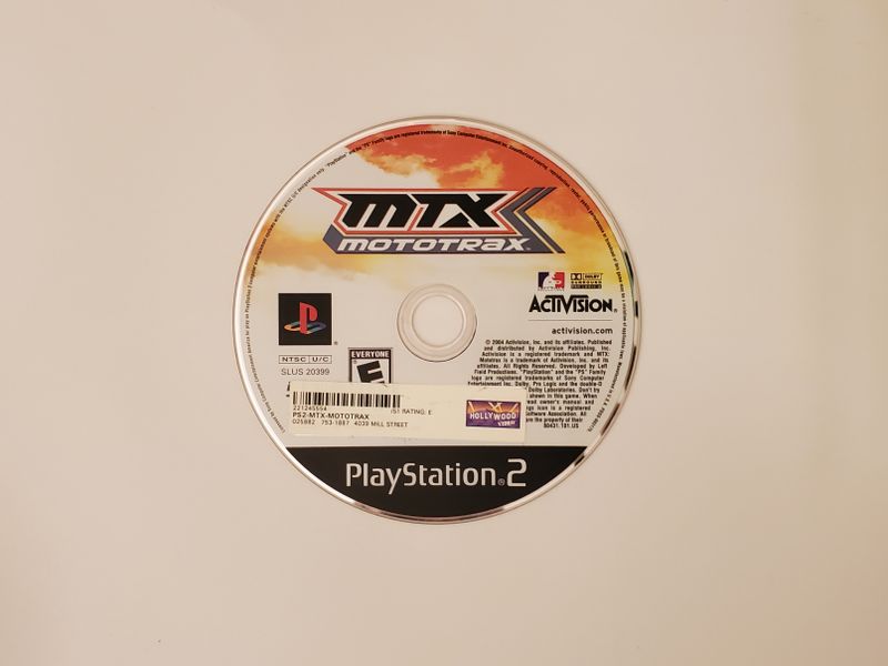 Sony PlayStation 2 MX Mototrax video game