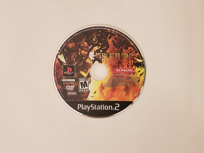 Sony Playstation 2 Metal Gear Solid 3 Snake Eater video game
