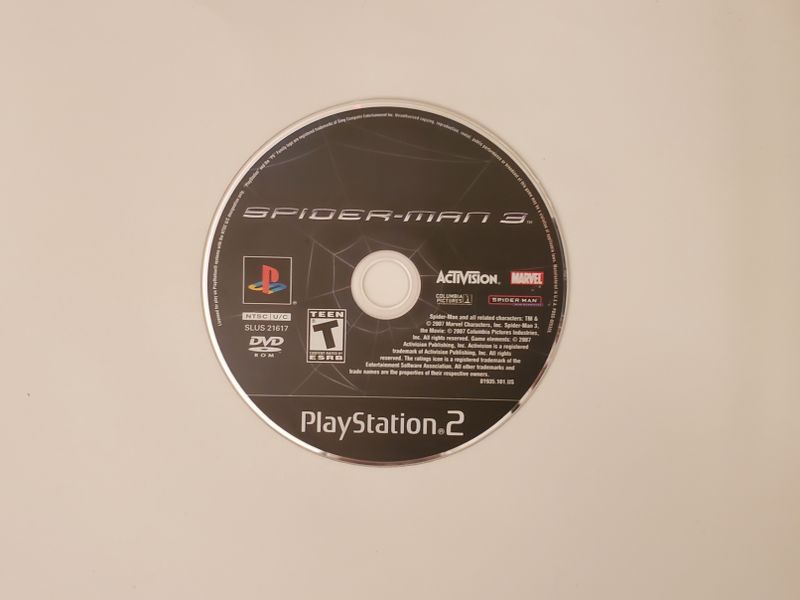 Sony Playstation 2 Spiderman 3 video game