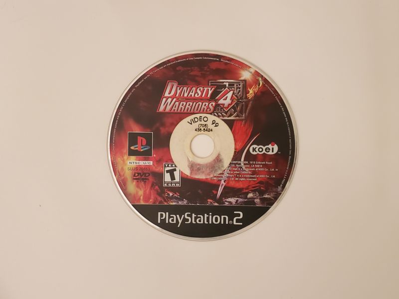 Sony Playstation 2 Dynasty Warriors 4 video game