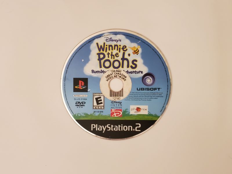 Sony PlayStation 2 Disney's Winnie the Pooh's Rumbly Tumbly Adventure video game