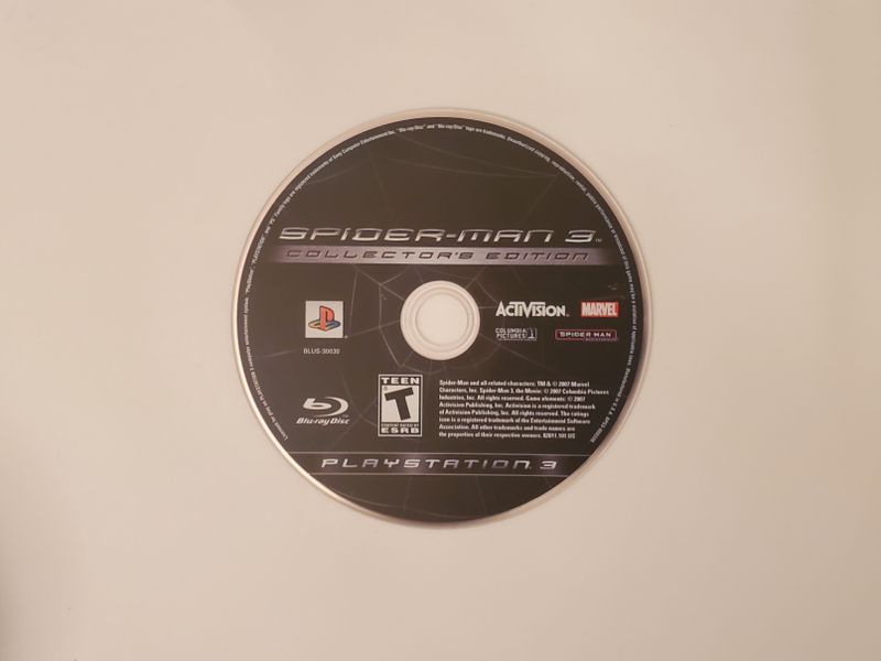 Sony Playstation 3 Spiderman 3 Collector's Edition video game