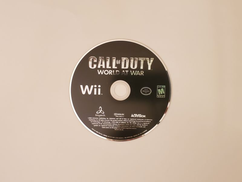 Nintendo Wii Call of Duty World at War video game