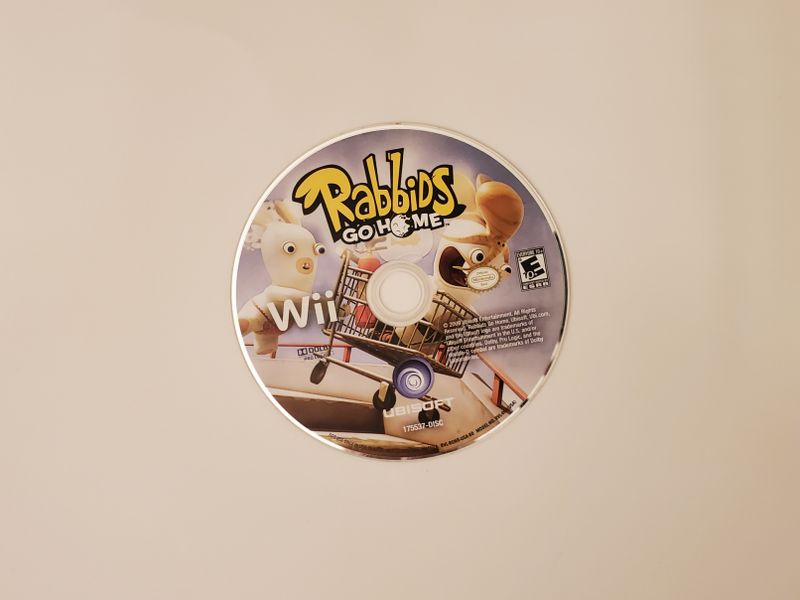 Nintendo Wii Rabbids Go Home video game