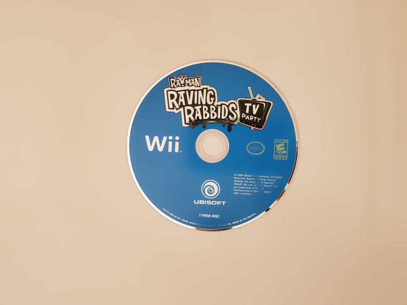 Nintendo Wii Rayman Raving Rabbids TV Party video game