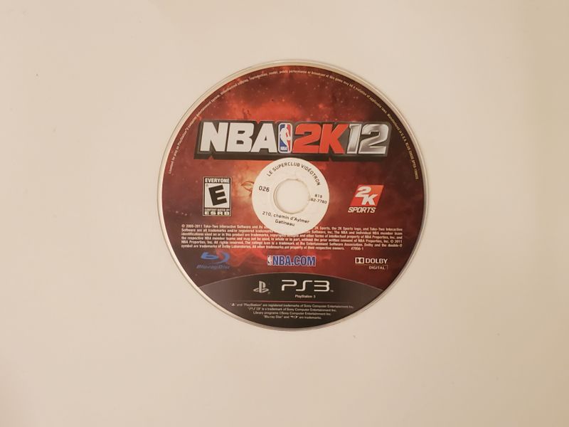 Sony Playstation 3 NBA 2K12 video game