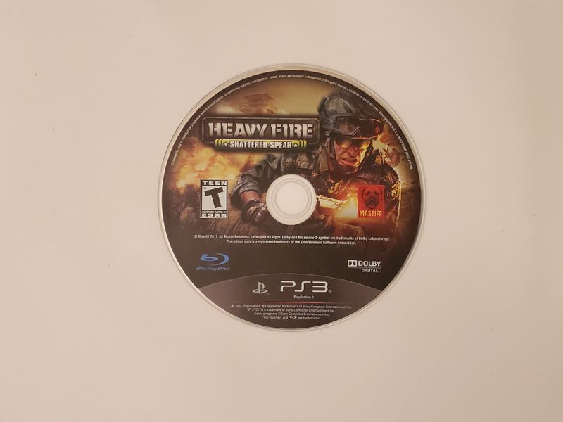 Sony Playstation 3 Heavy Fire: Shattered Spear video game