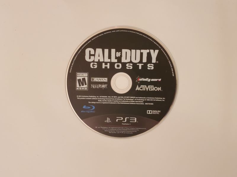 Sony Playstation 3 Call of Duty Ghosts video game