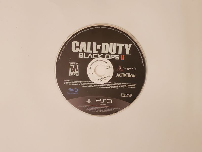 Sony Playstation 3 Call of Duty Black Ops II video game